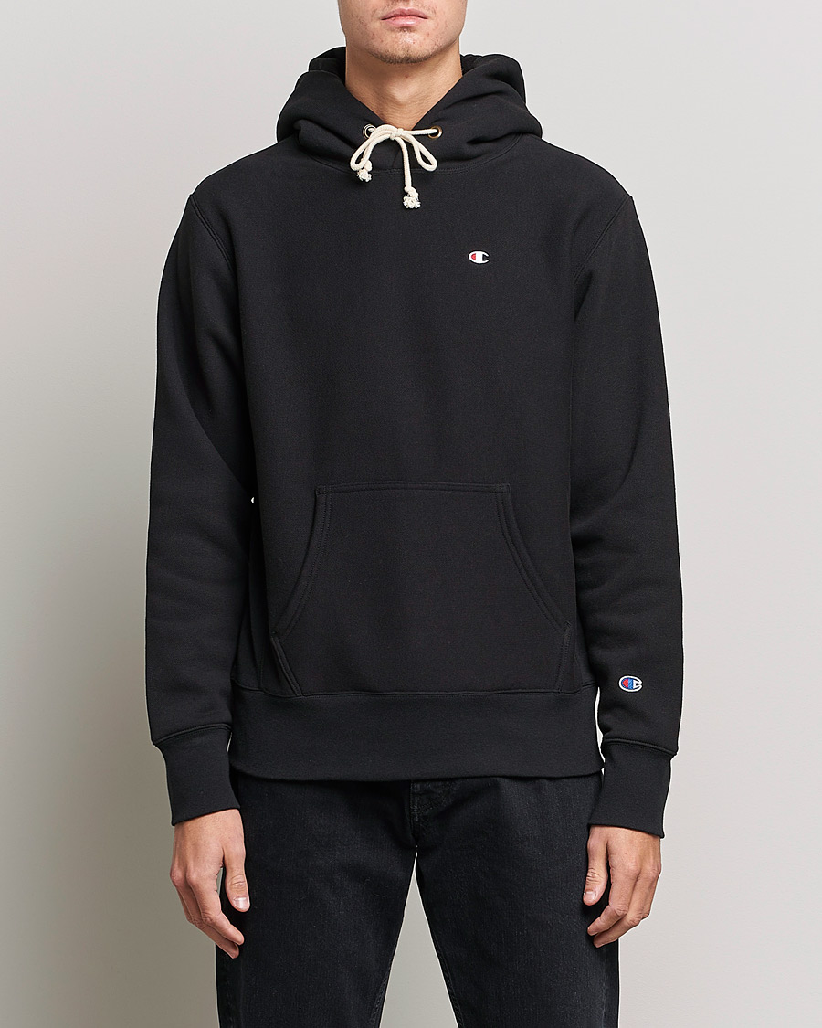Hombres | Jerséis y prendas de punto | Champion | Reverse Weave Soft Fleece Hood Black