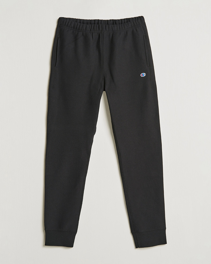 Hombres | Pantalones | Champion | Reverse Weave Soft Fleece Sweatpants Black