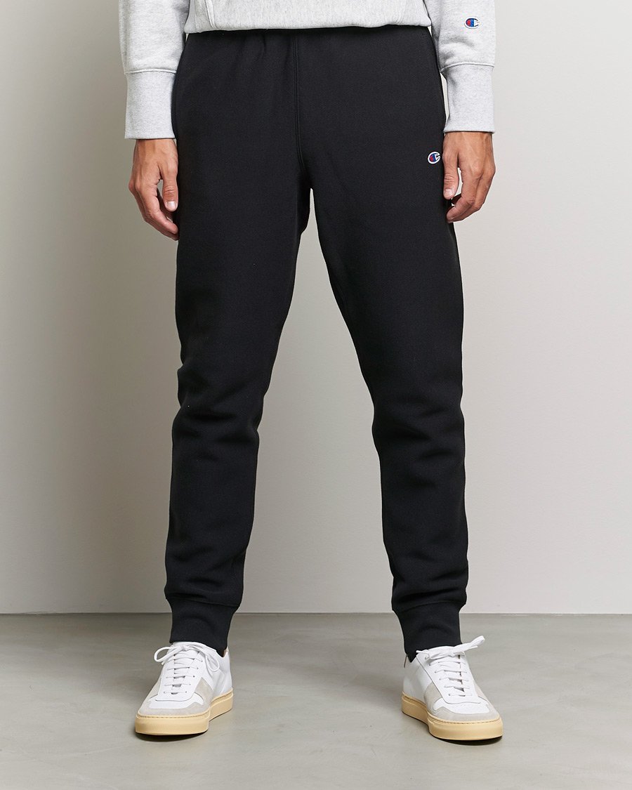 Hombres | Pantalones | Champion | Reverse Weave Soft Fleece Sweatpants Black
