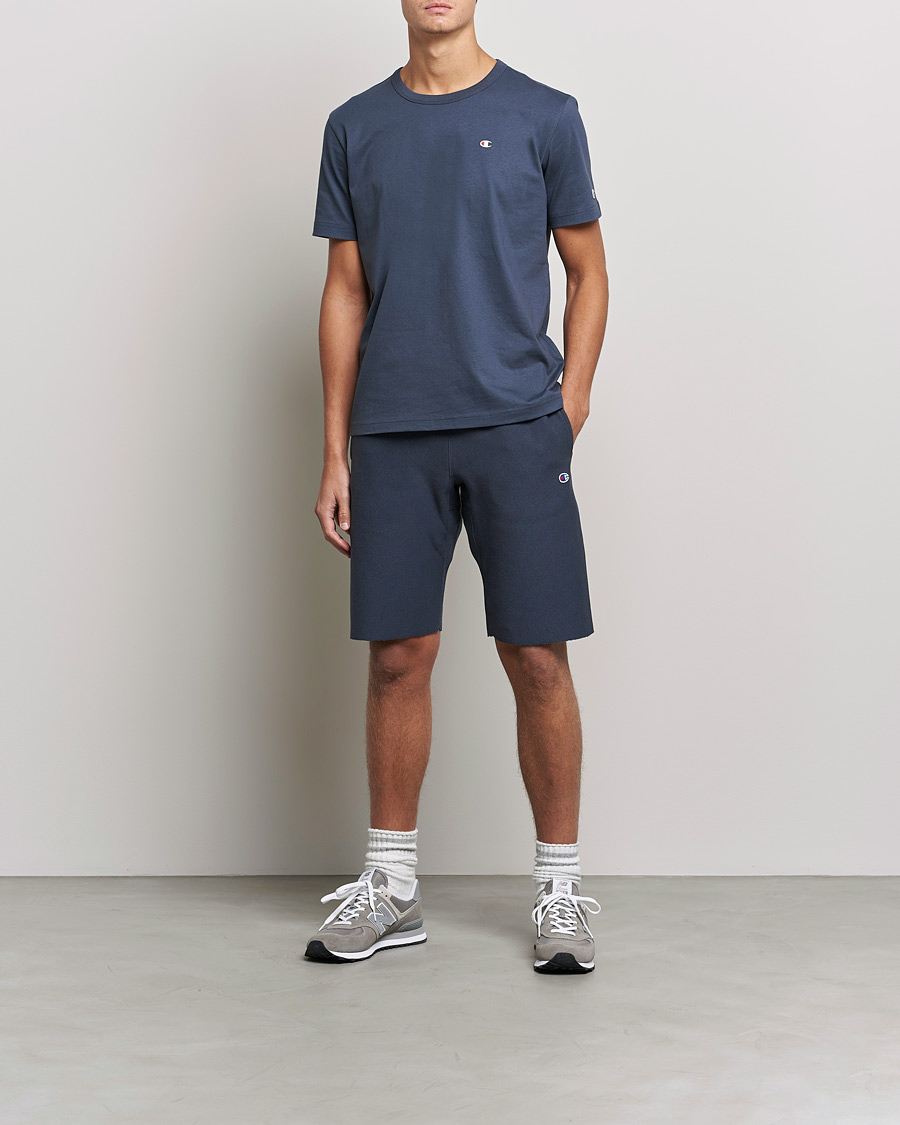Hombres | Pantalones cortos | Champion | Reverse Weave Soft Fleece Sweatshorts Navy
