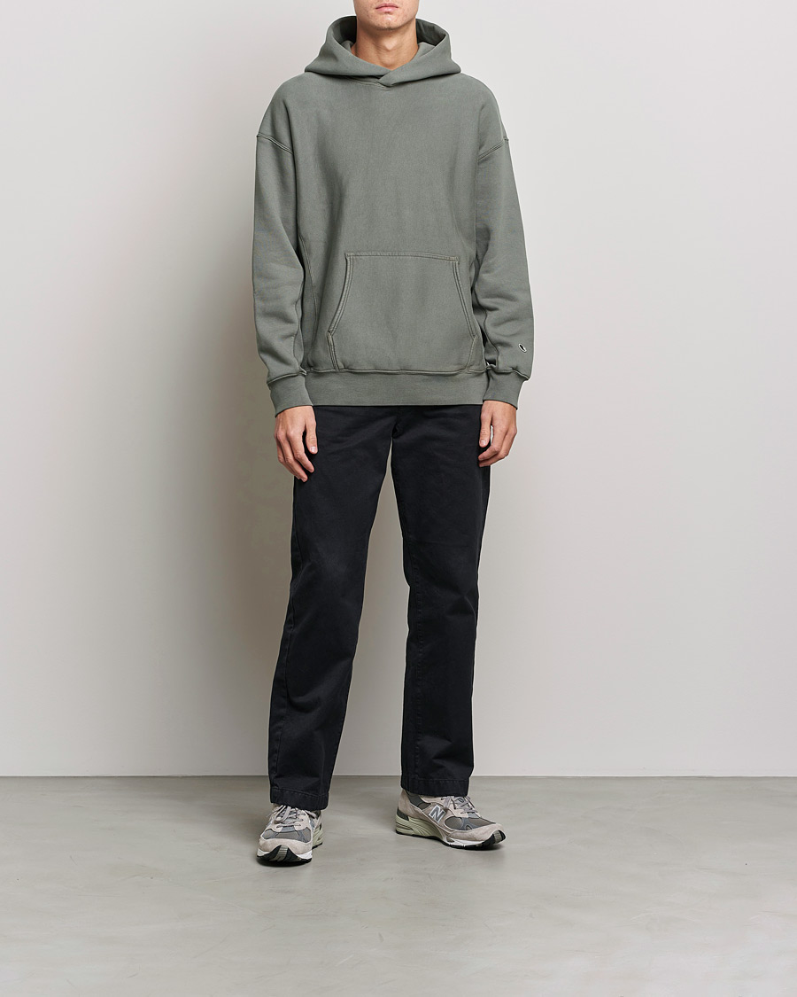 Hombres | Jerséis y prendas de punto | Champion | Heritage Garment Dyed Hood Dark Grey