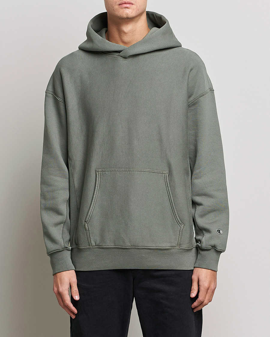 Hombres | Jerséis y prendas de punto | Champion | Heritage Garment Dyed Hood Dark Grey