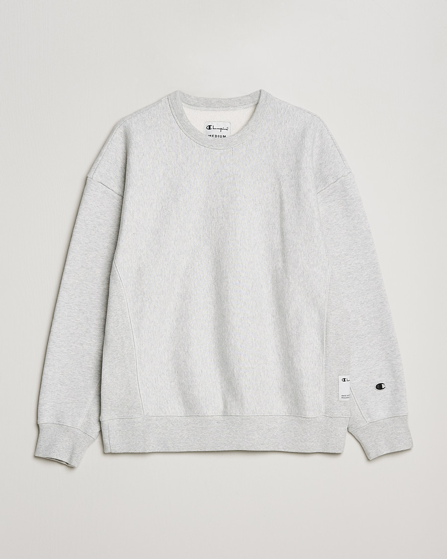 Hombres | Jerséis y prendas de punto | Champion | Heritage Garment Dyed Sweatshirt Grey Melange