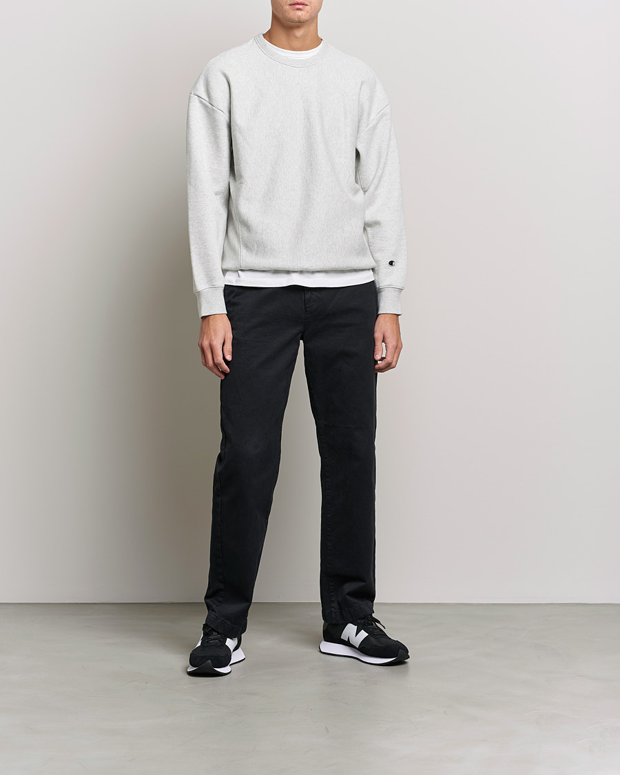 Hombres | Jerséis y prendas de punto | Champion | Heritage Garment Dyed Sweatshirt Grey Melange