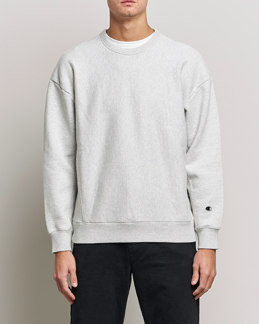 Hombres | Jerséis y prendas de punto | Champion | Heritage Garment Dyed Sweatshirt Grey Melange