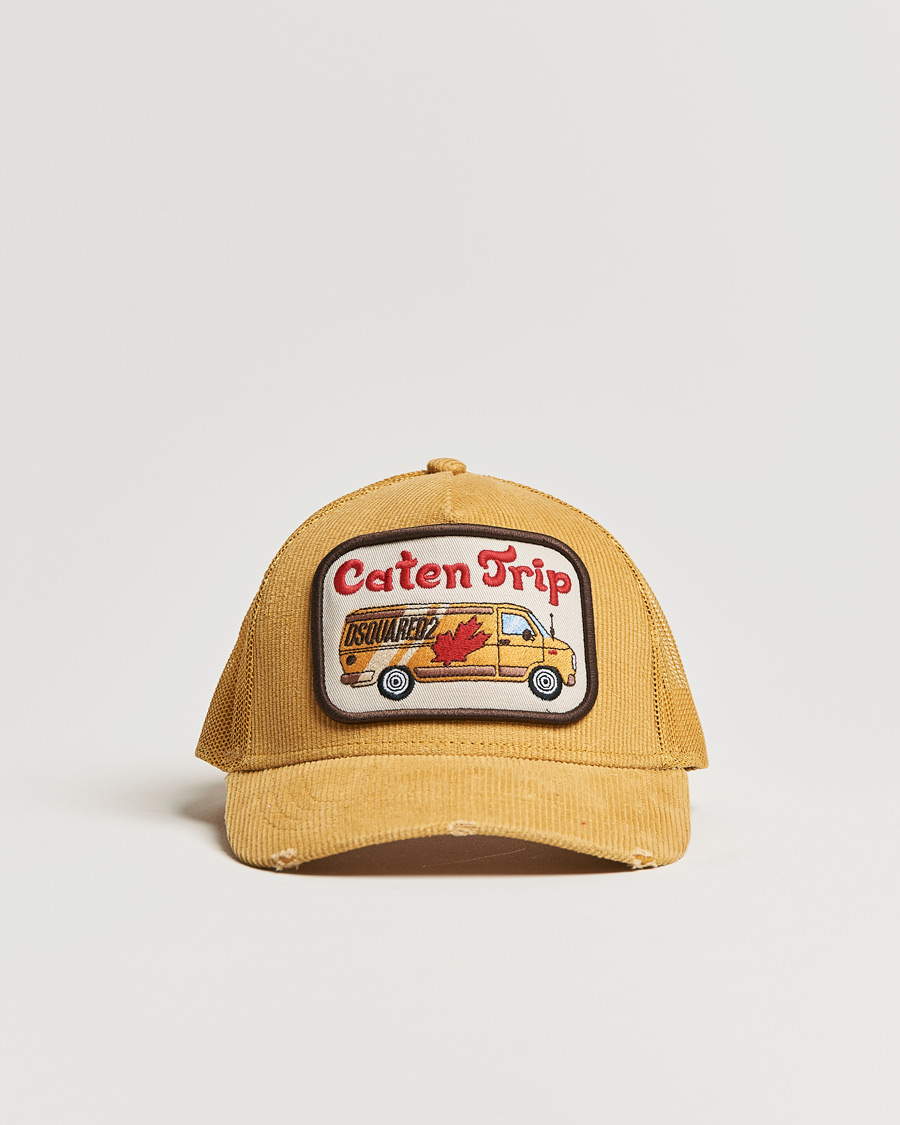 Hombres | Dsquared2 Caten Trip Baseball Cap Mustard | Dsquared2 | Caten Trip Baseball Cap Mustard