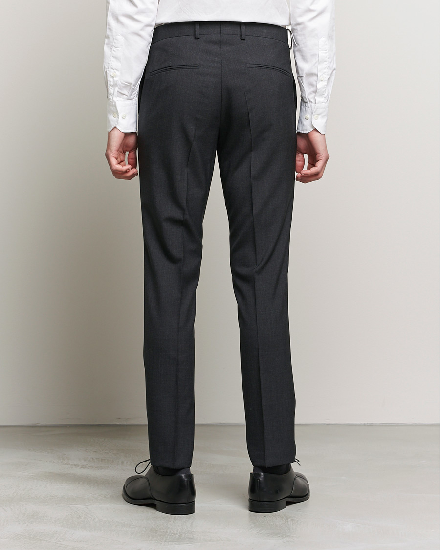 Hombres | Pantalones | Oscar Jacobson | Denz Super 120's Wool Trousers Grey
