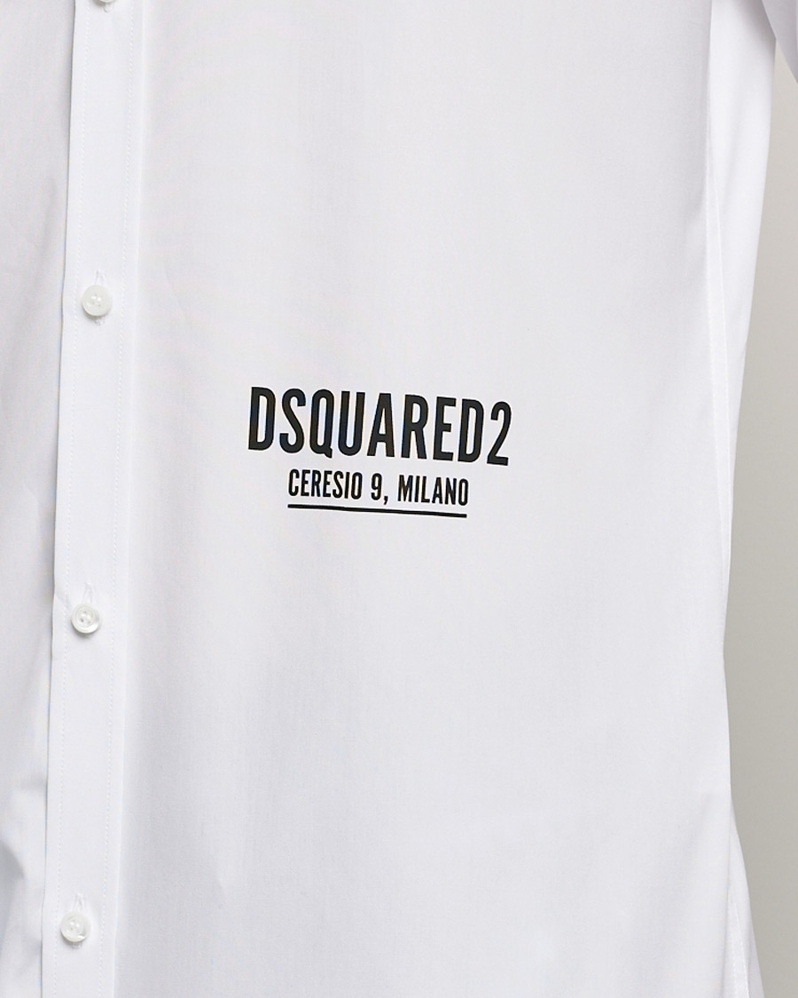 Hombres | Camisas | Dsquared2 | Poplin Dress Shirt White