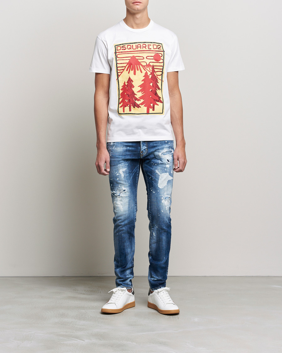 Hombres | Camisetas | Dsquared2 | Mountain Cool Tee White