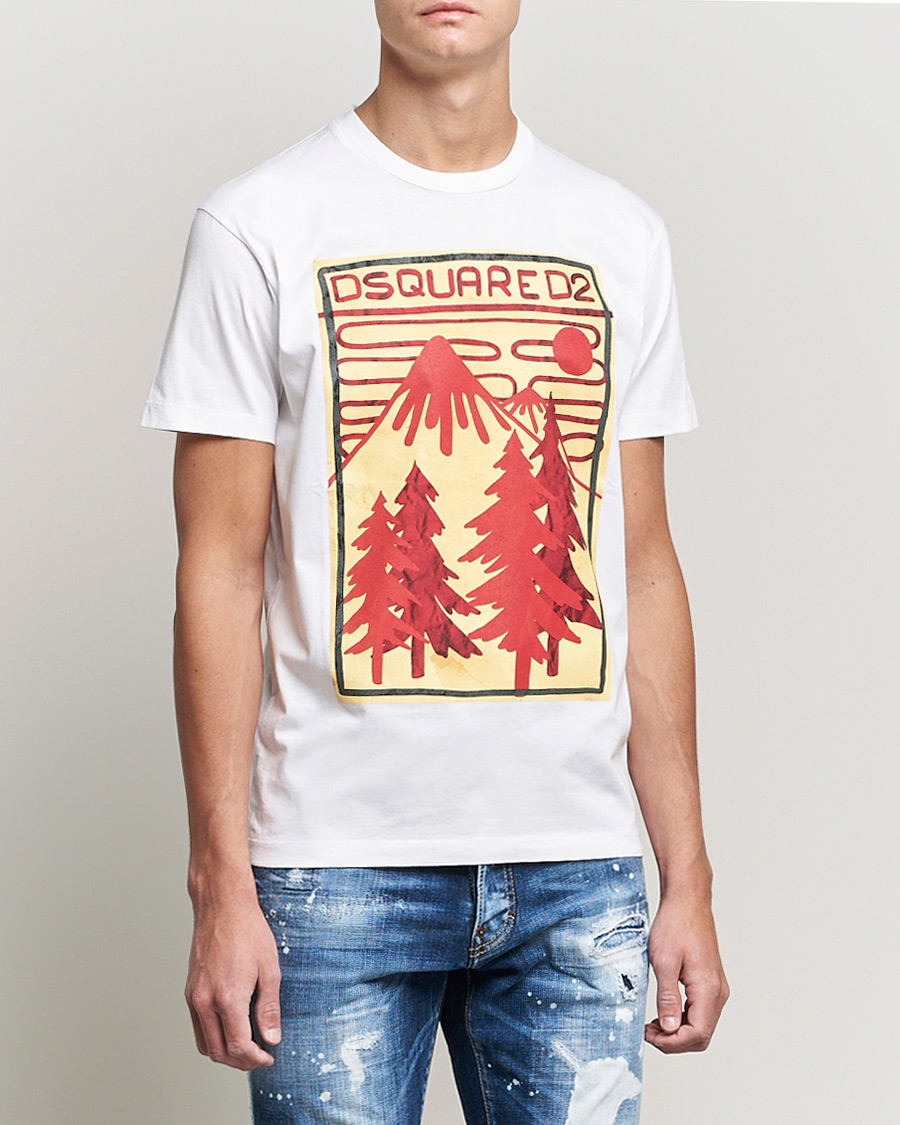 Hombres | Camisetas | Dsquared2 | Mountain Cool Tee White