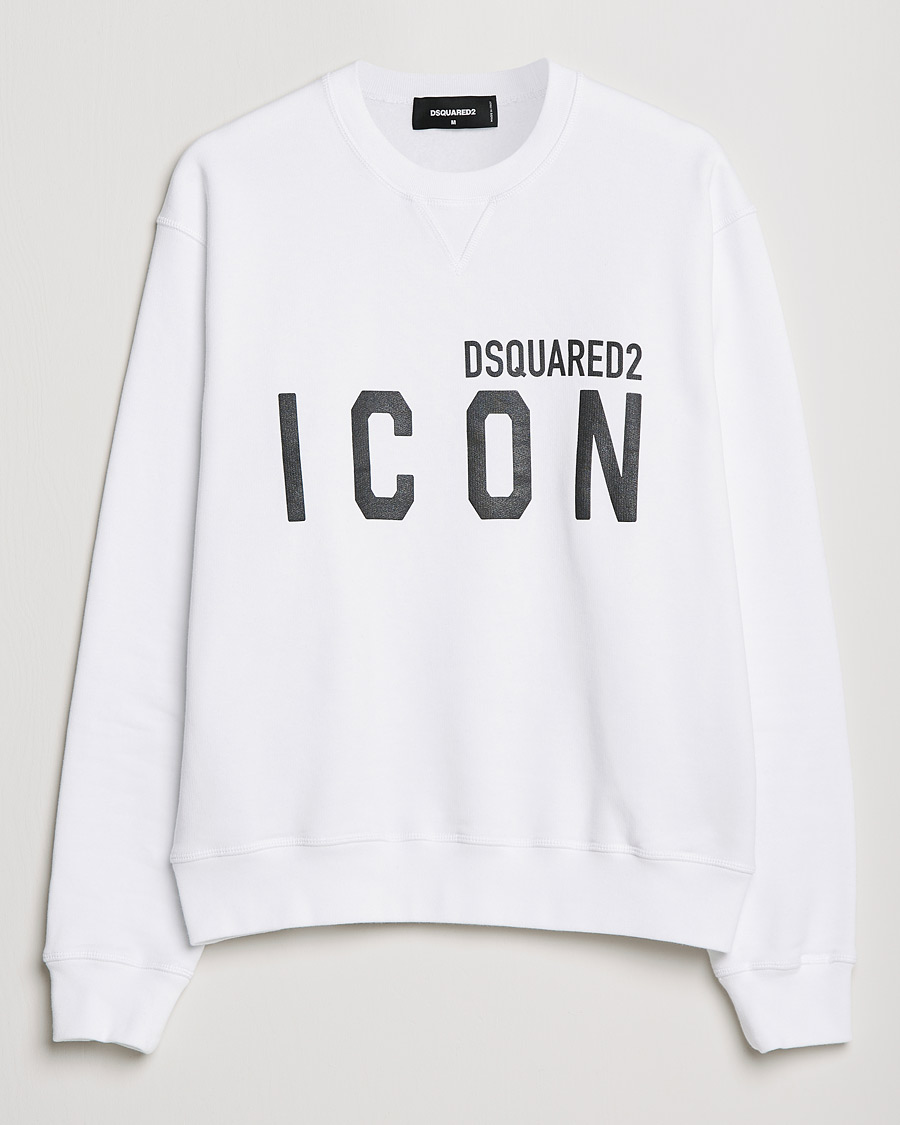 Hombres | Jerséis y prendas de punto | Dsquared2 | Icon Logo Sweatshirt White