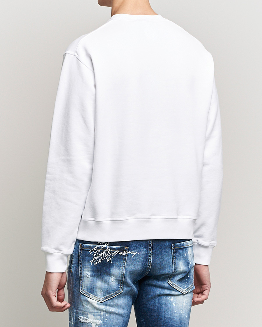Hombres | Jerséis y prendas de punto | Dsquared2 | Icon Logo Sweatshirt White