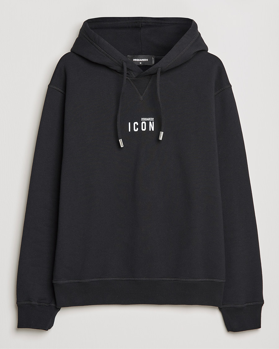 Hombres | Jerséis y prendas de punto | Dsquared2 | Icon small Logo Hoodie Black