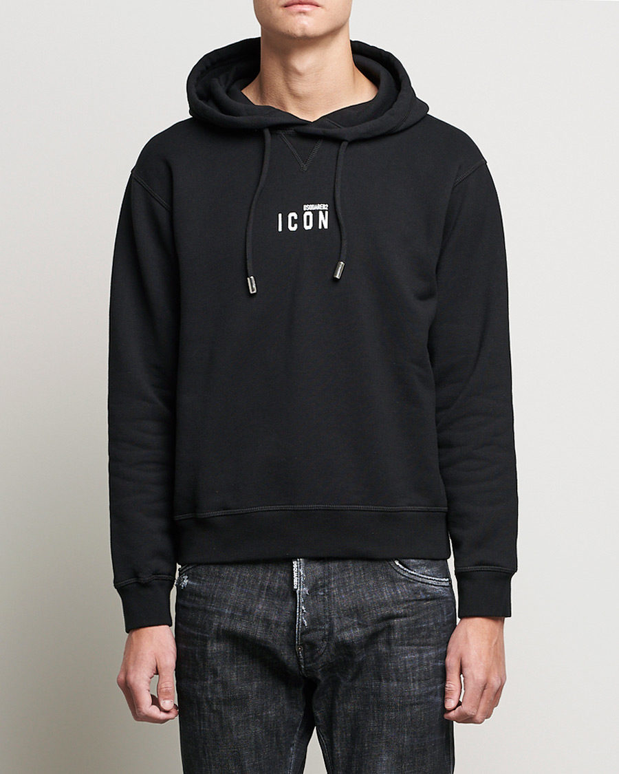 Hombres | Jerséis y prendas de punto | Dsquared2 | Icon small Logo Hoodie Black