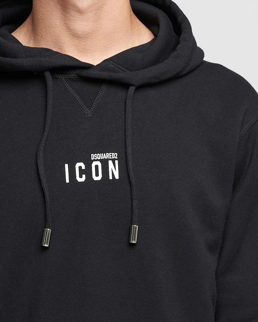 Hombres | Jerséis y prendas de punto | Dsquared2 | Icon small Logo Hoodie Black