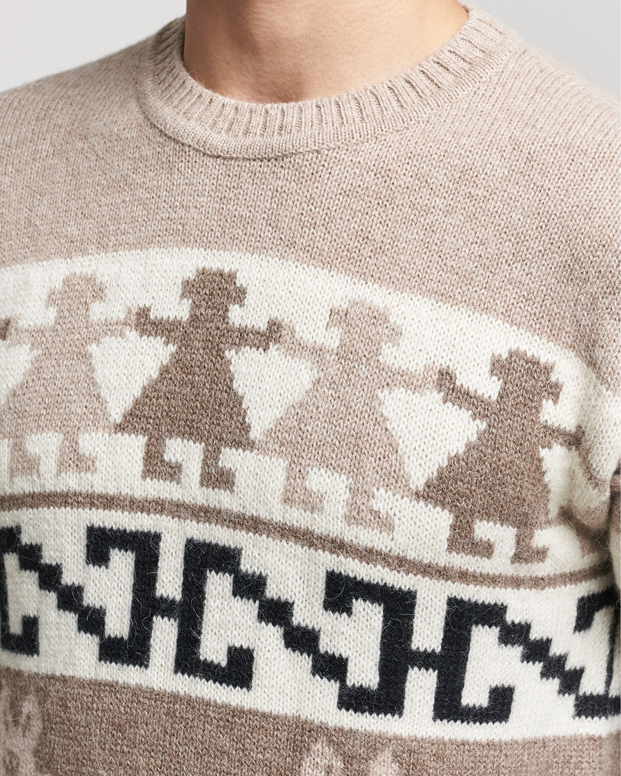 Hombres | Jerséis y prendas de punto | Dsquared2 | Llamas Heavy knitted Sweater Beige