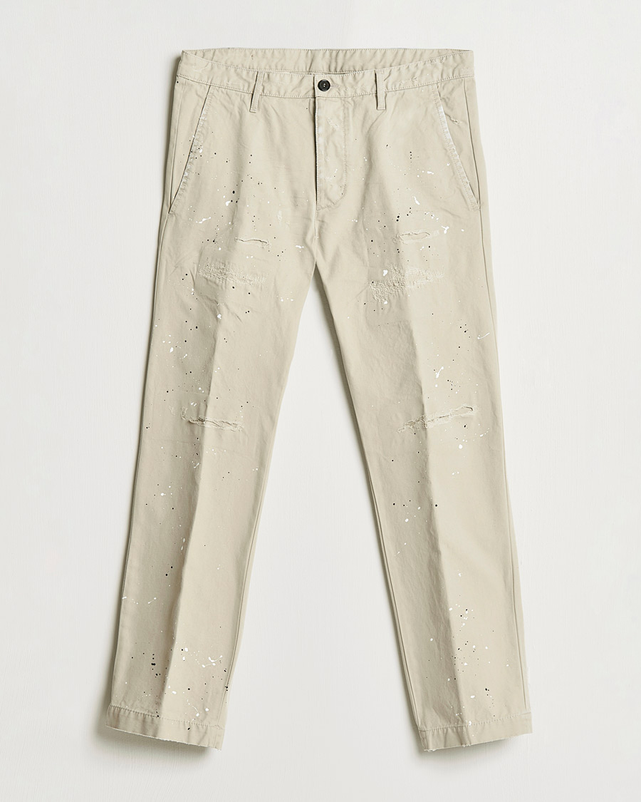 Hombres | Pantalones | Dsquared2 | Cool Guy Distressed Chinos Sand