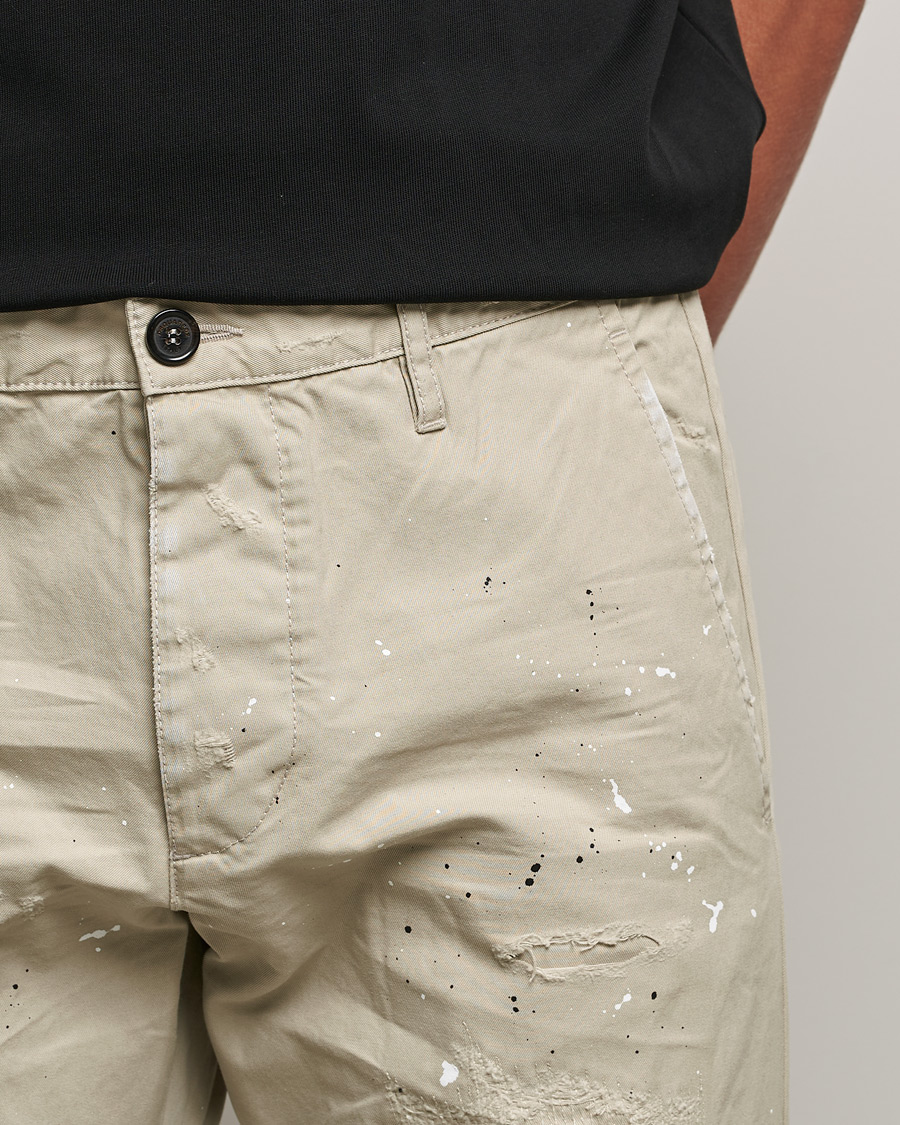 Hombres | Pantalones | Dsquared2 | Cool Guy Distressed Chinos Sand