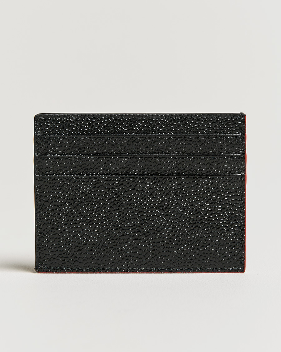 Hombres |  | Thom Browne | Double Sided Card Holder Black