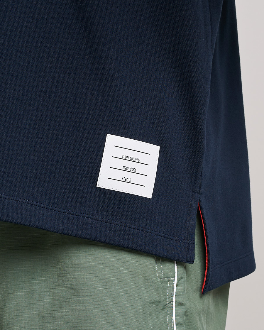 Hombres | Camisetas | Thom Browne | Oversize Pocket Stripe T-Shirt Navy
