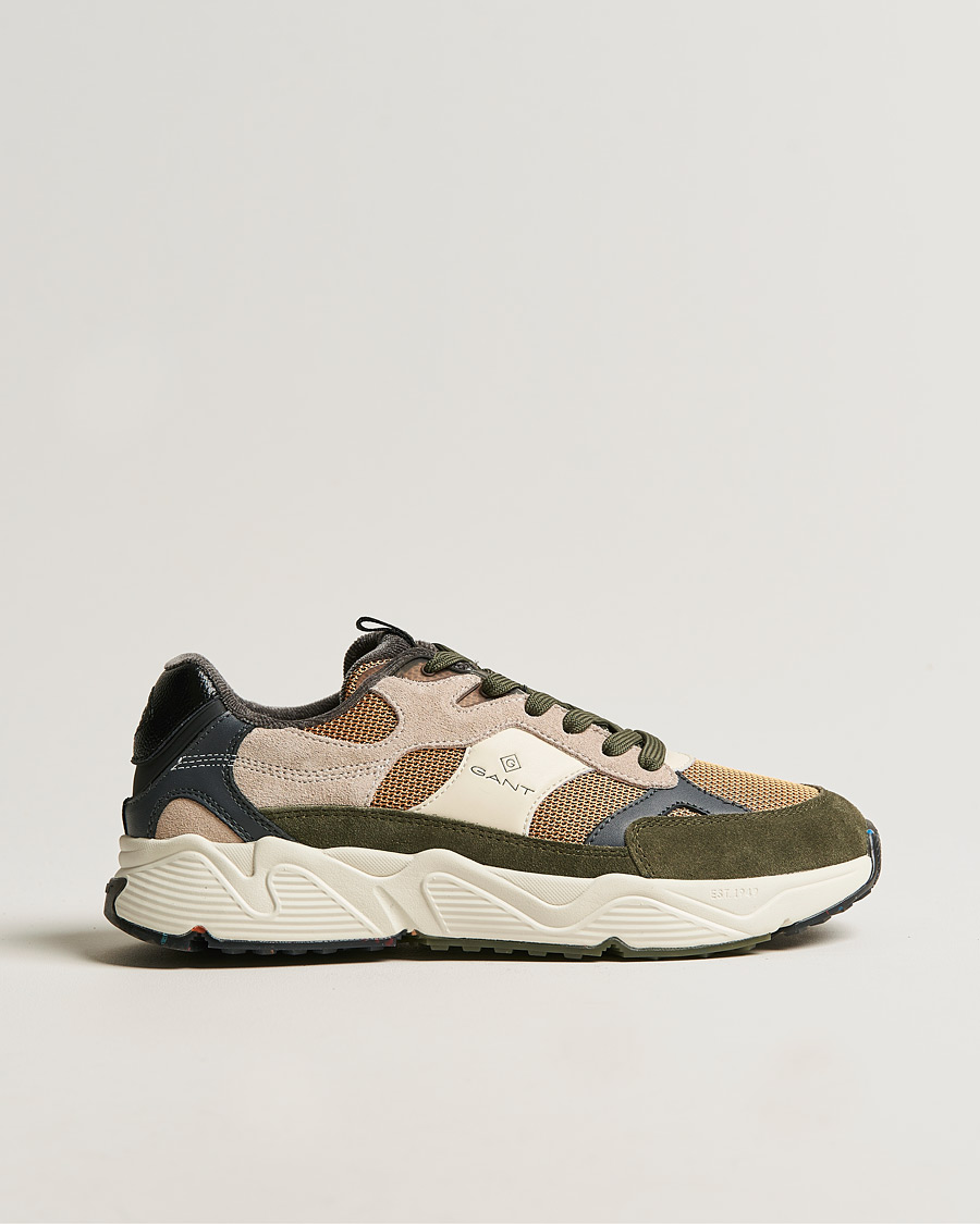 Hombres | GANT Profellow Running Sneaker Olive Multi | GANT | Profellow Running Sneaker Olive Multi