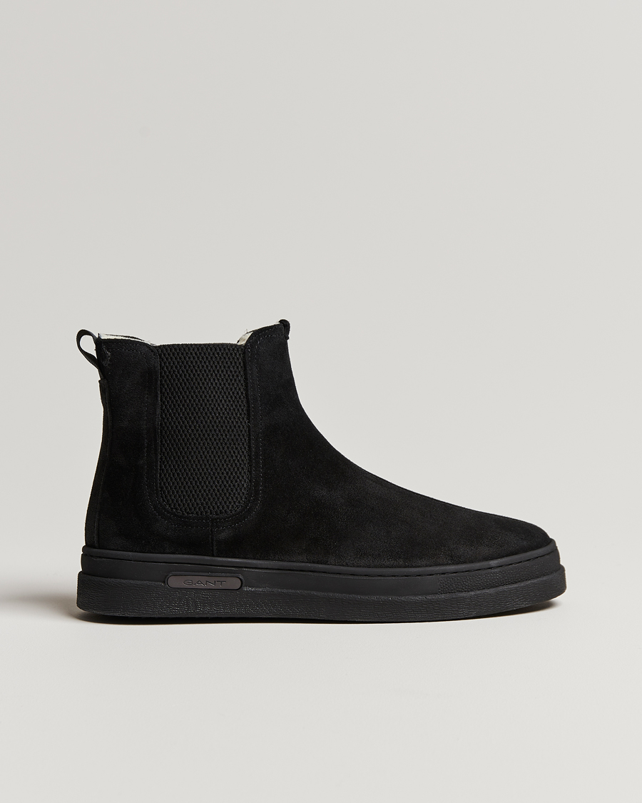 Hombres | GANT Cloyd Shearling Chelsea Boot Black Suede | GANT | Cloyd Shearling Chelsea Boot Black Suede