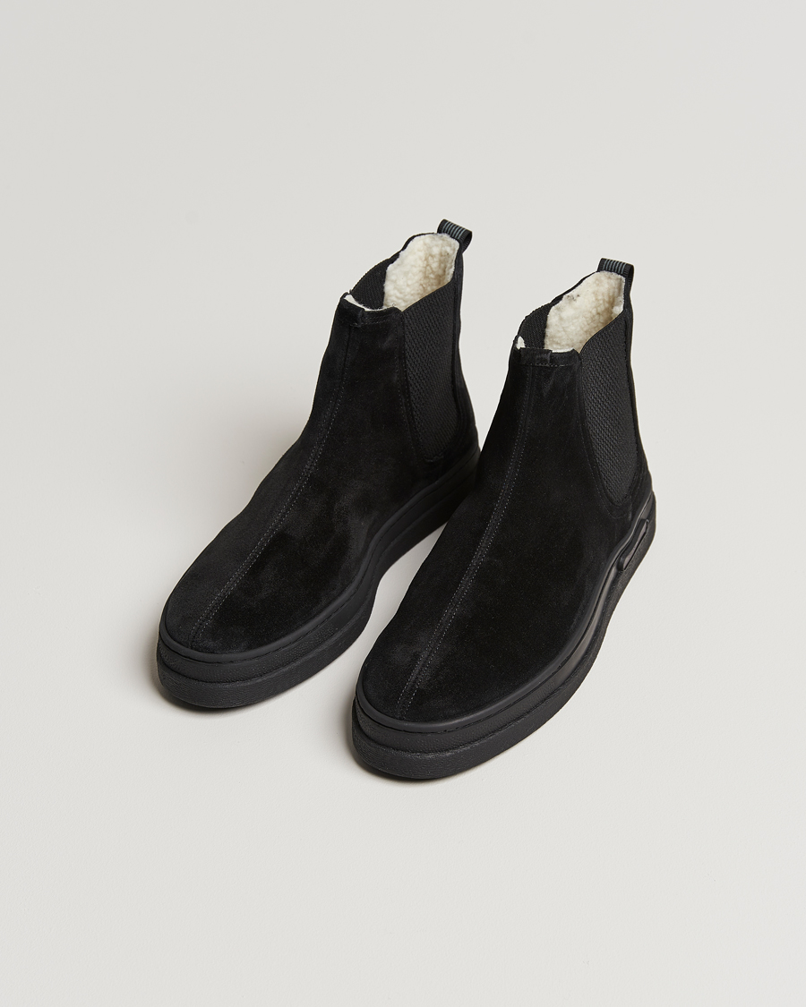 Hombres | GANT Cloyd Shearling Chelsea Boot Black Suede | GANT | Cloyd Shearling Chelsea Boot Black Suede