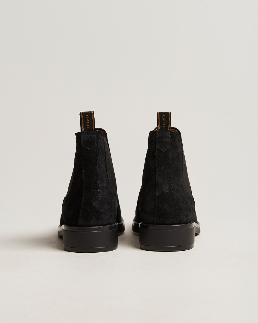 Hombres | GANT Brookly Suede Chelsea Boot Black | GANT | Brookly Suede Chelsea Boot Black