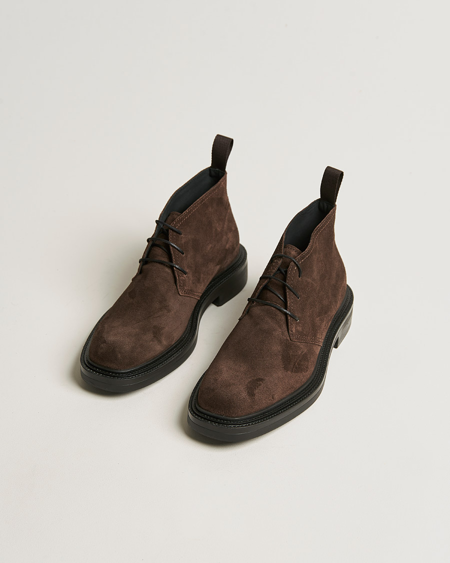 Hombres | GANT Fairwyn Suede Chukka Boot Dark Brown | GANT | Fairwyn Suede Chukka Boot Dark Brown