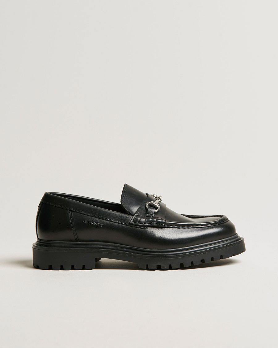 Hombres | GANT Jackmote Leather Horsebit Loafer Black | GANT | Jackmote Leather Horsebit Loafer Black