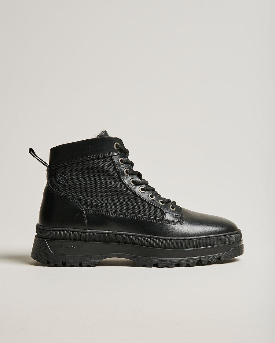 Hombres | GANT St Grip Mid Lace Boot Black | GANT | St Grip Mid Lace Boot Black
