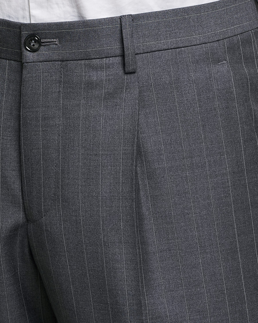 Hombres | Trajes | Giorgio Armani | Pinstripe Double Breasted Suit Grey