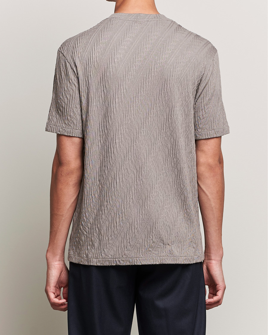 Hombres | Camisetas | Giorgio Armani | Cashmere Blend Chevron T-Shirt Beige