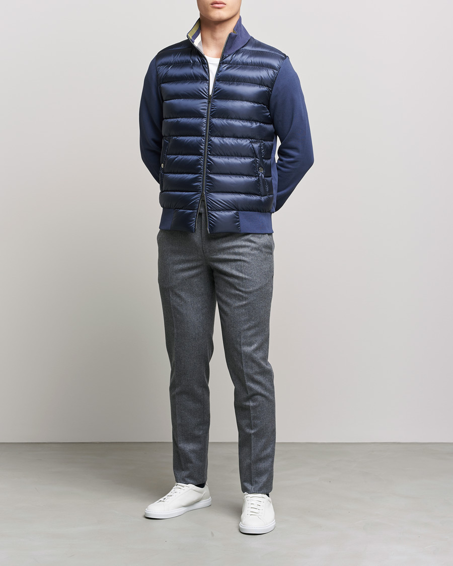 Hombres | Abrigos y chaquetas | Herno | Jersey Hybrid Jacket Navy