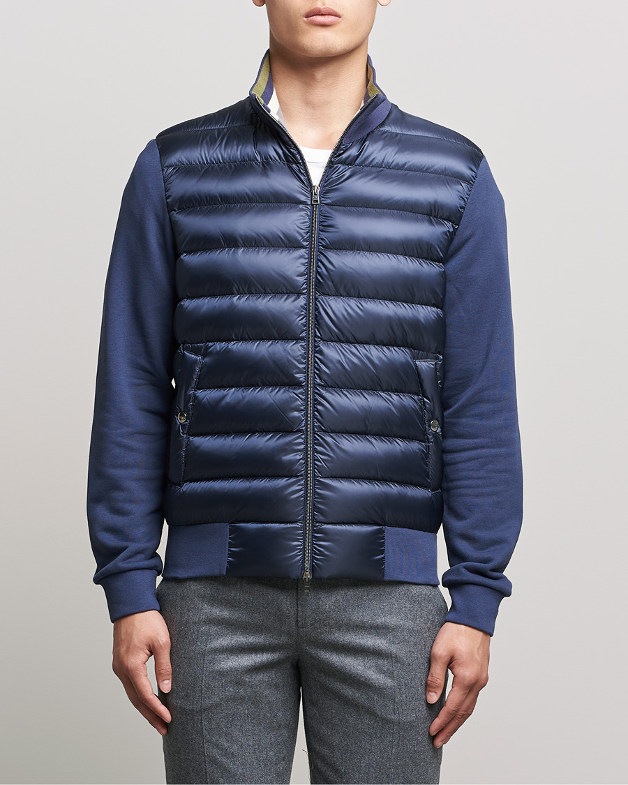 Hombres | Abrigos y chaquetas | Herno | Jersey Hybrid Jacket Navy
