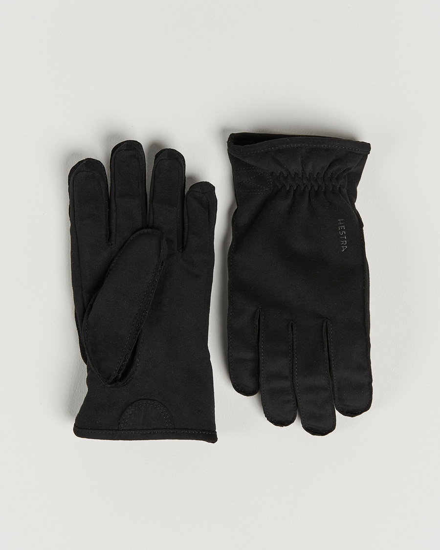 Hombres | Hestra Viljar Vegan Nubuck Glove Black | Hestra | Viljar Vegan Nubuck Glove Black