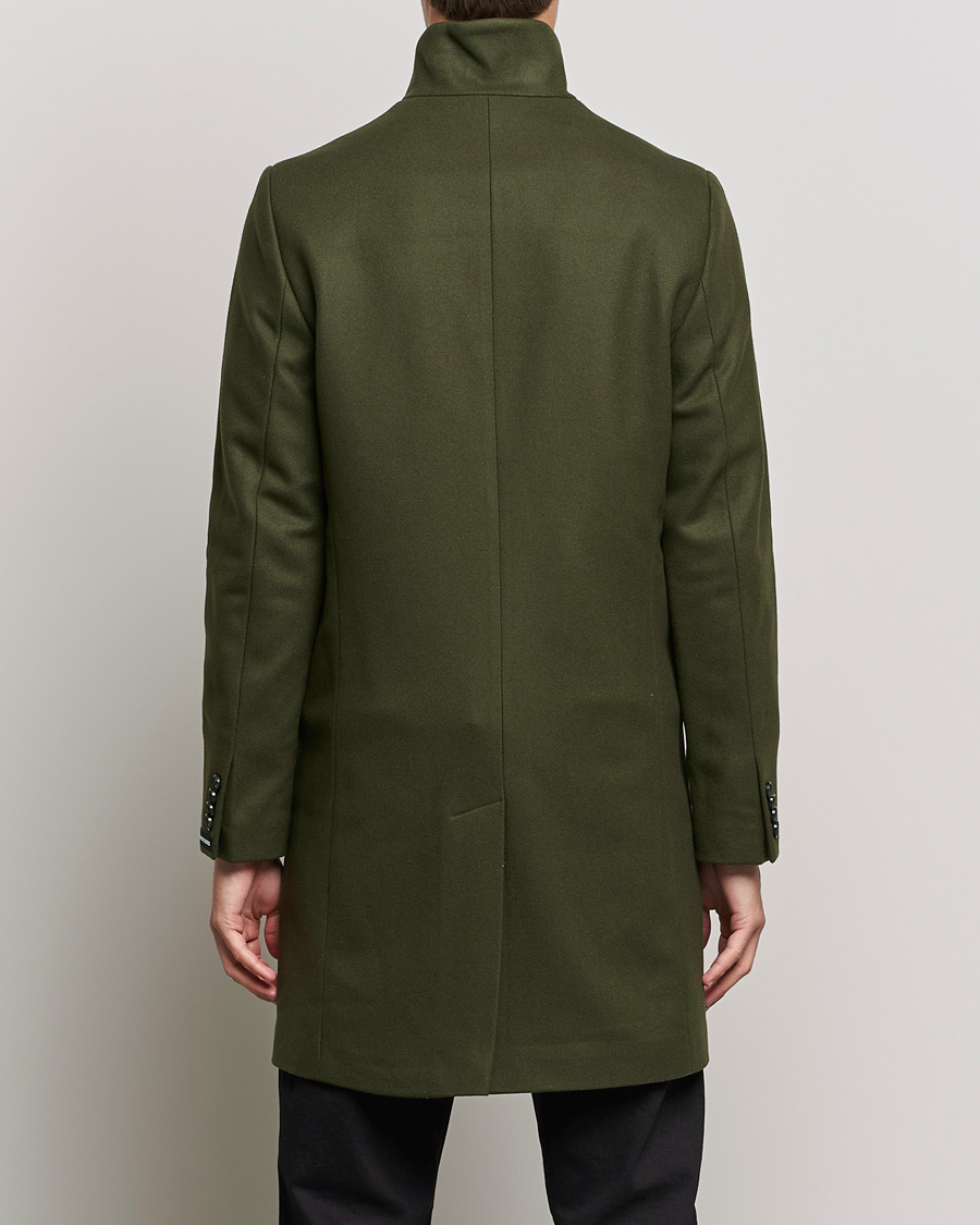 Hombres | Abrigos y chaquetas | J.Lindeberg | Holger 2.0 Melton Coat Forest Green