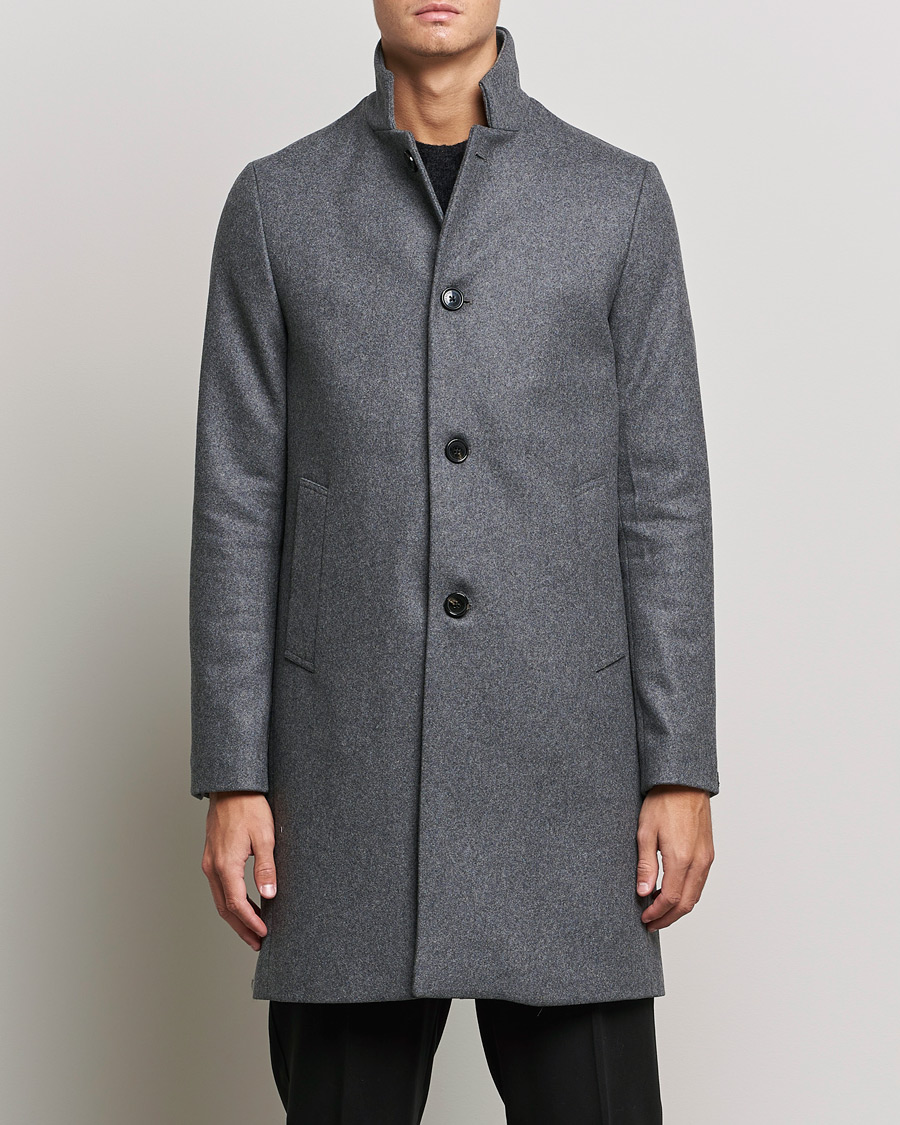 Hombres | Abrigos y chaquetas | J.Lindeberg | Holger 2.0 Melton Coat Volcanic Ash
