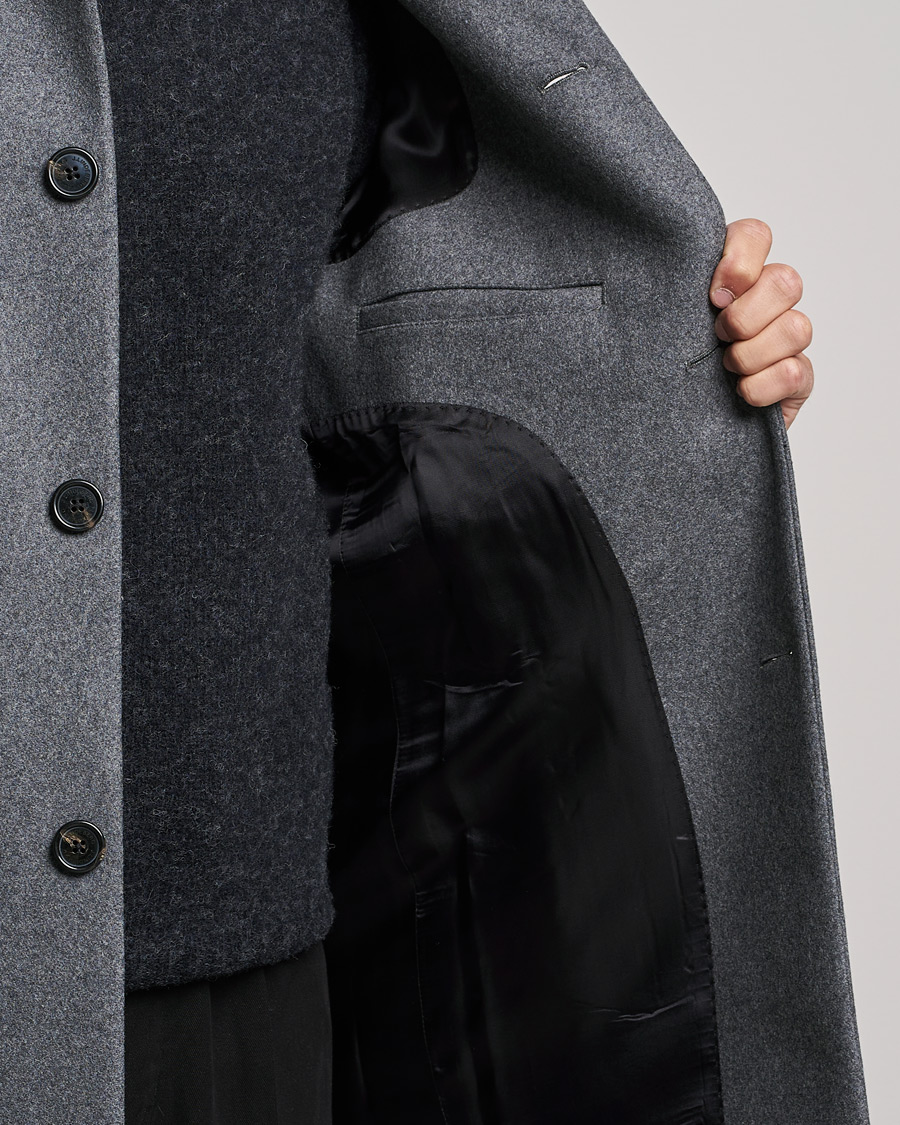 Hombres | Abrigos y chaquetas | J.Lindeberg | Holger 2.0 Melton Coat Volcanic Ash
