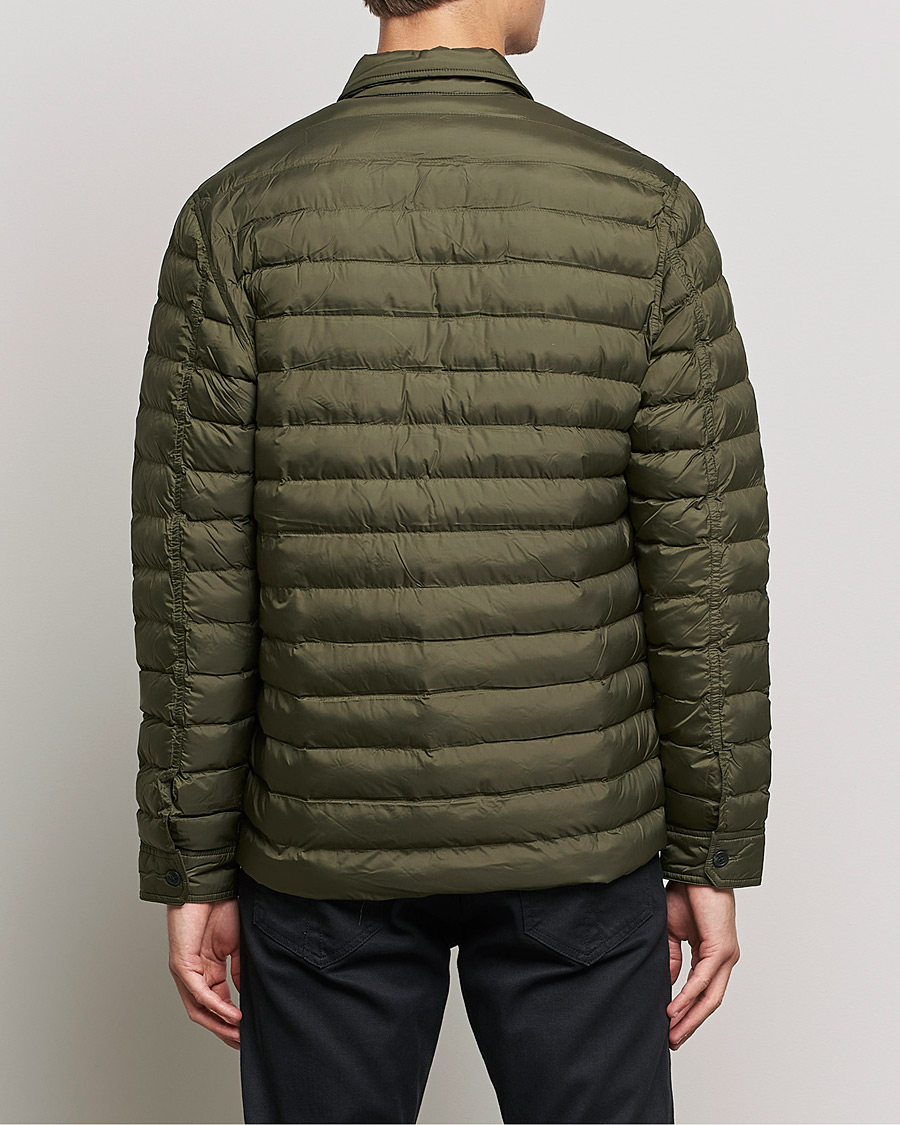 Hombres | Camisas | J.Lindeberg | Gorman Quilted Overshirt Forest Green
