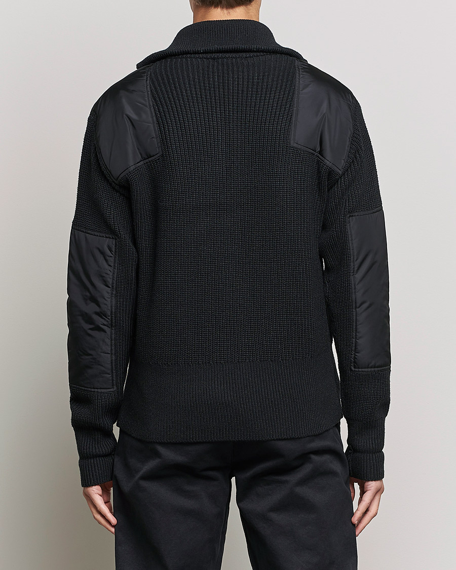 Hombres | Jerséis y prendas de punto | J.Lindeberg | Ethan Chunky Half Zip Black