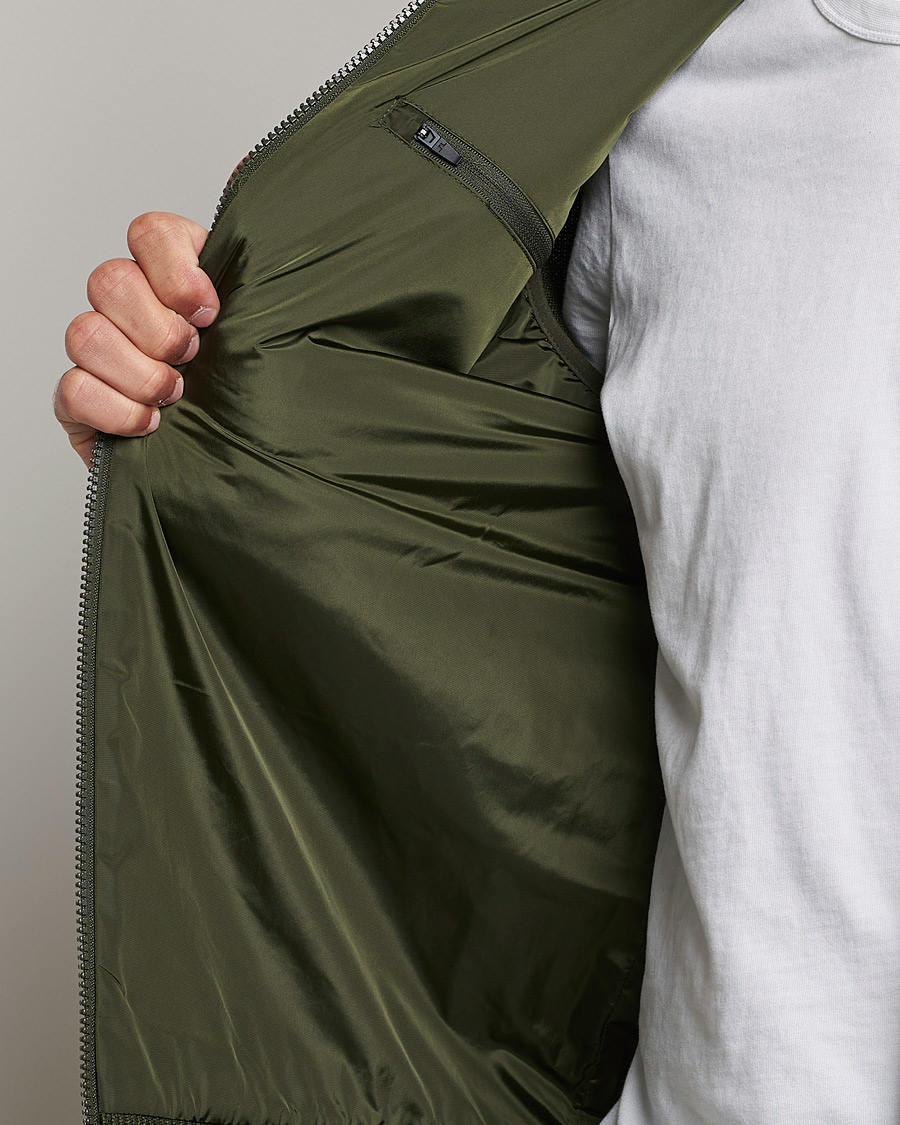 Hombres | Jerséis y prendas de punto | J.Lindeberg | Pierre Knitted Hybrid Full Zip Hood Forest Green