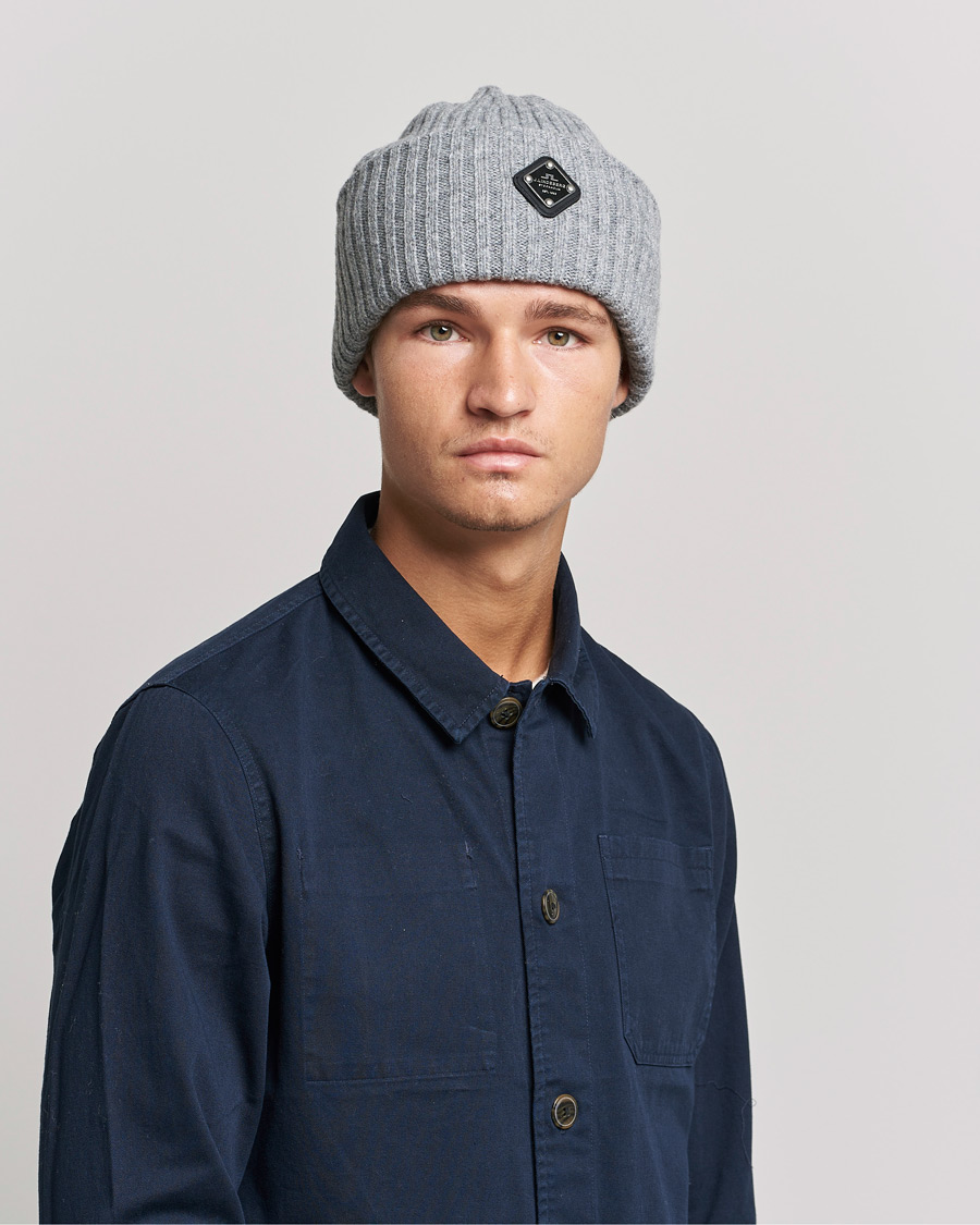 Hombres | J.Lindeberg Jive Wool Beanie Grey Melange | J.Lindeberg | Jive Wool Beanie Grey Melange