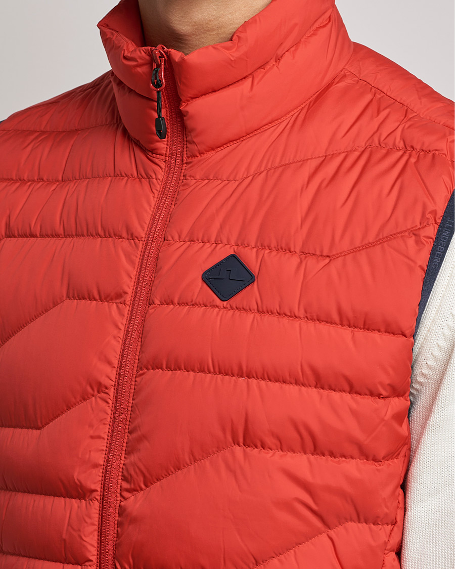 Hombres | Abrigos y chaquetas | J.Lindeberg | Cliff Light Down Vest Barbados Cherry