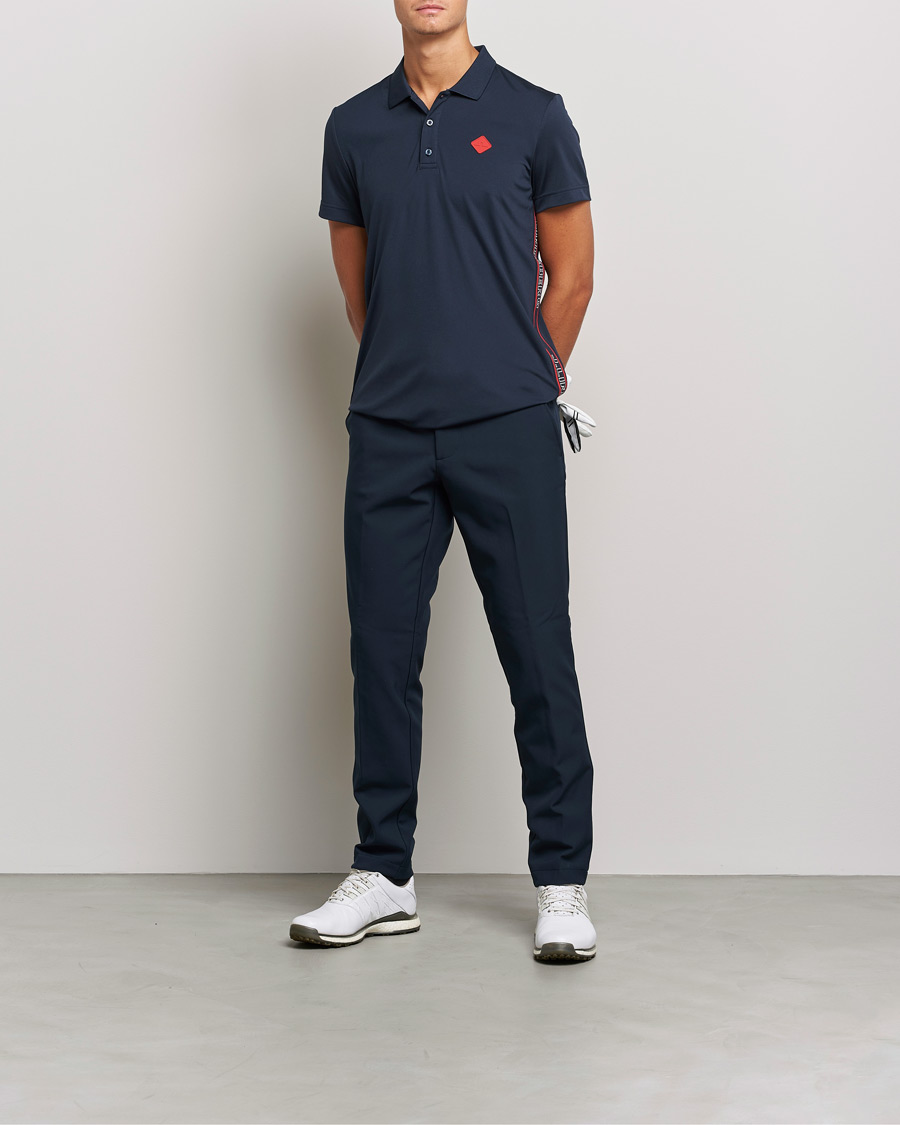 Hombres | Polos | J.Lindeberg | Diamond Regular Fit Polo Navy