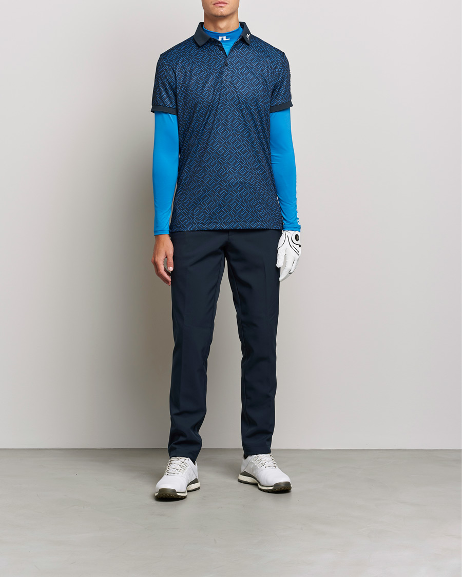 Hombres | Camisetas | J.Lindeberg | Aello Soft Compression T-Shirt Directoire Blue