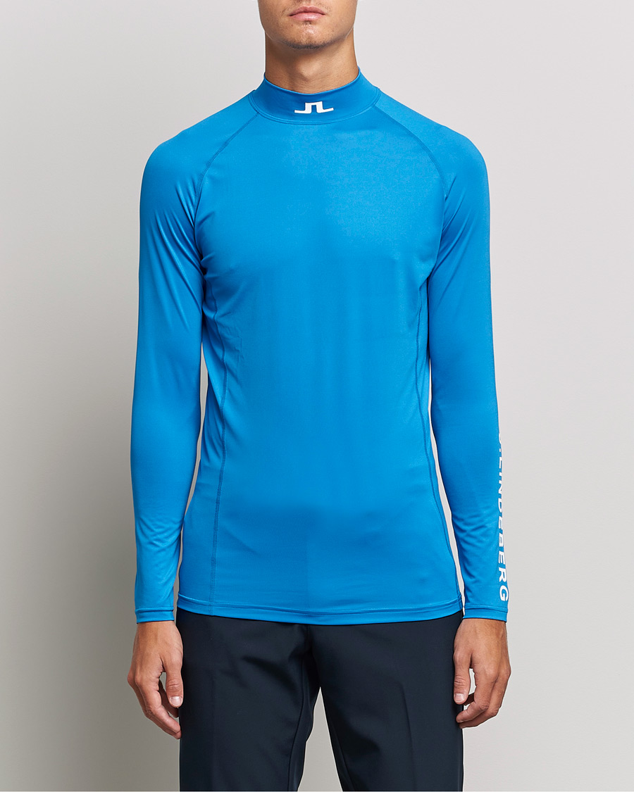 Hombres | Camisetas | J.Lindeberg | Aello Soft Compression T-Shirt Directoire Blue
