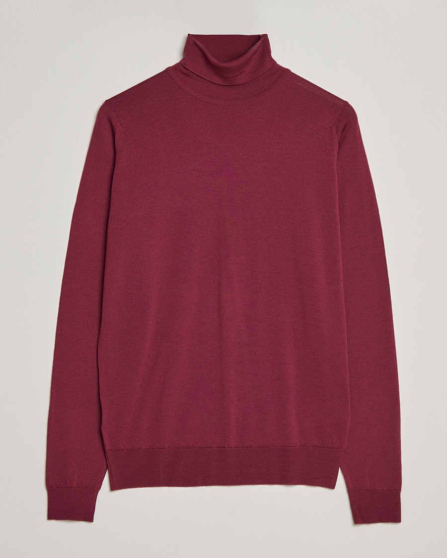 Hombres | Jerséis y prendas de punto | John Smedley | Cherwell Extra Fine Merino Rollneck Bordeaux