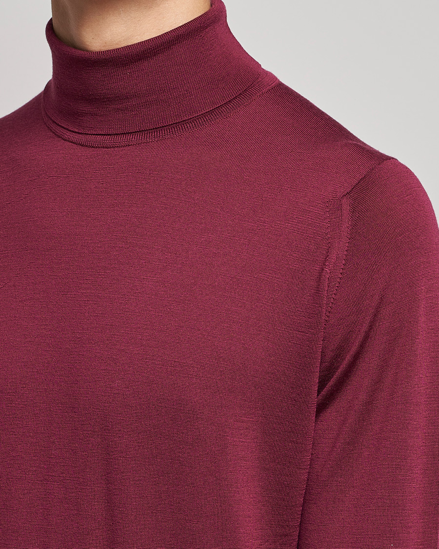 Hombres | Jerséis y prendas de punto | John Smedley | Cherwell Extra Fine Merino Rollneck Bordeaux