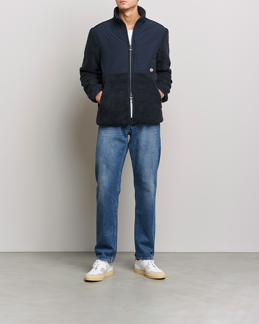 Hombres | Jerséis y prendas de punto | Armor-lux | Sherpa Fleece Jacket Navy